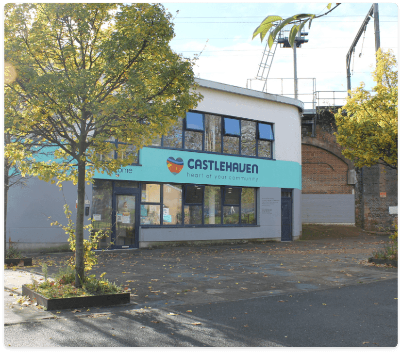 Castlehaven Food Bank case study: hero image for the Camden food support and Plinth story.