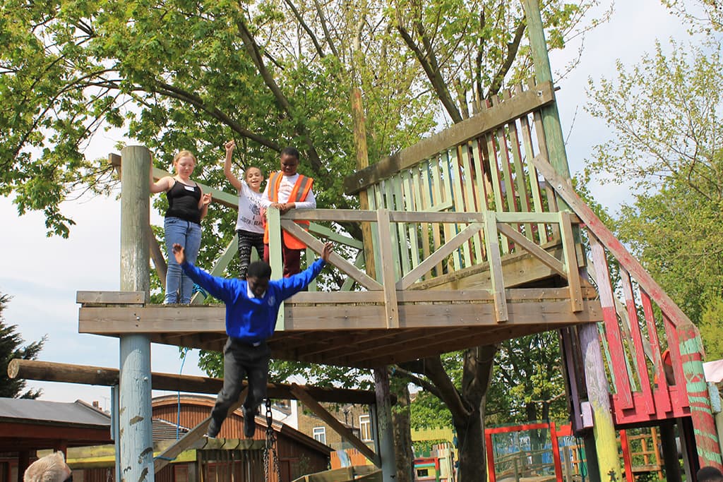 Haringey Play Association adventure playground: case study image for the Plinth customer story.