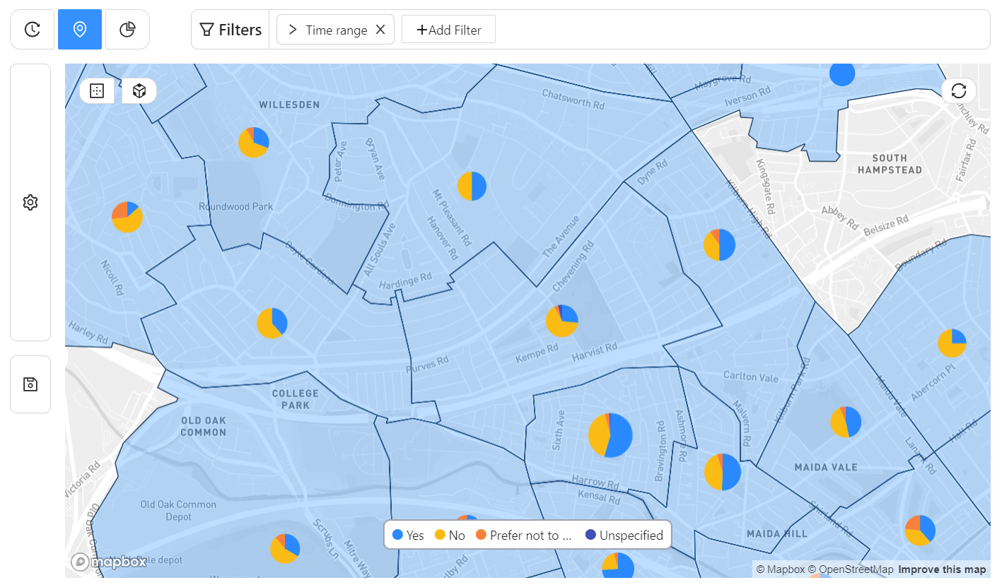 Your data on a map